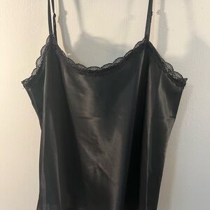 Moa Moa Black Lace Trim Cami